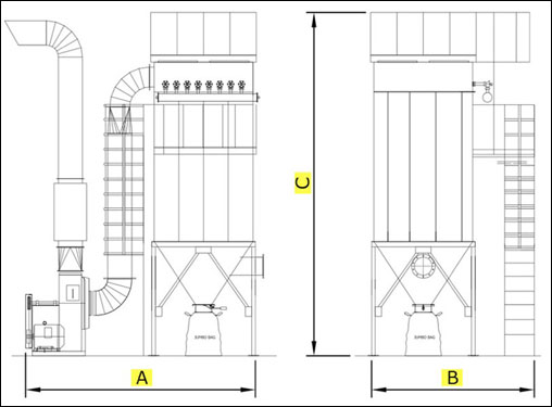 Big Dust Collector Drawing