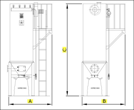 Small Dust Collector Drawing